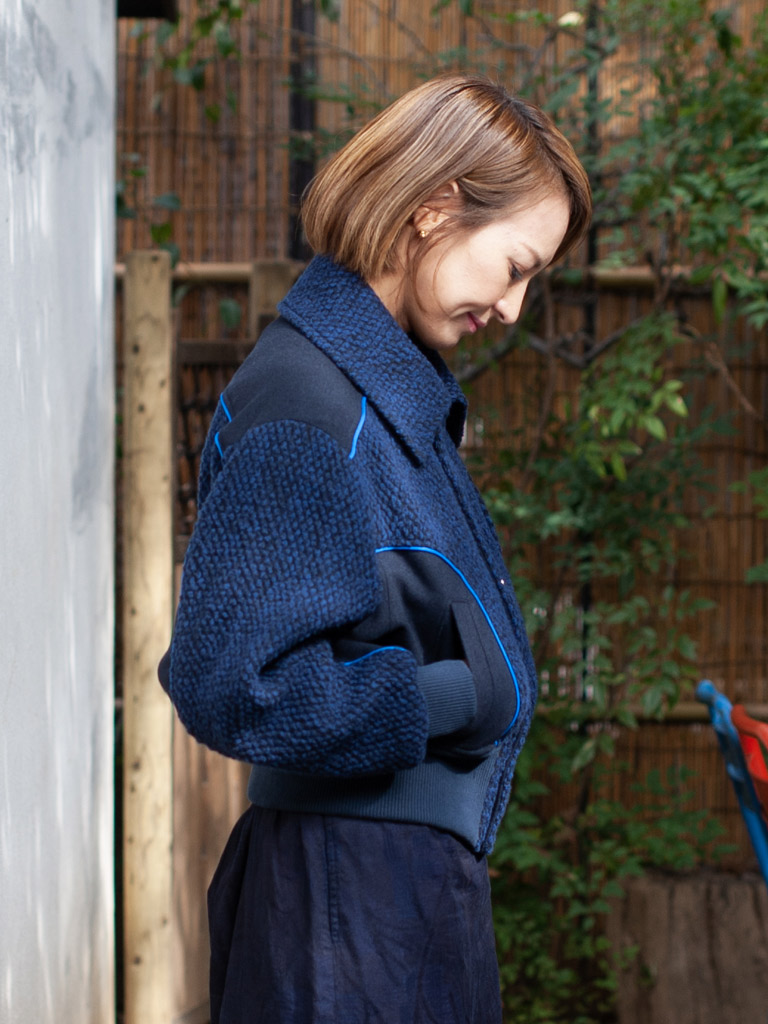 ポップコーン パイピングブルゾン ウイメンズ