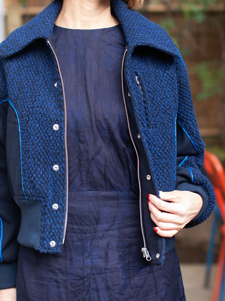 ポップコーン パイピングブルゾン ウイメンズ