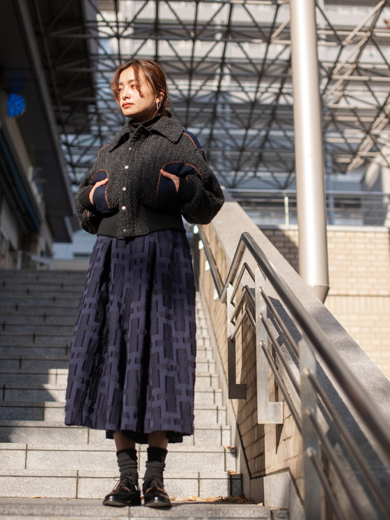 ポップコーン パイピングブルゾン ウイメンズ