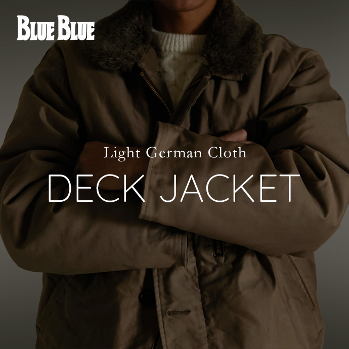 BLUE BLUE ライトジャーマンクロス デッキジャケット | HOLLYWOOD 