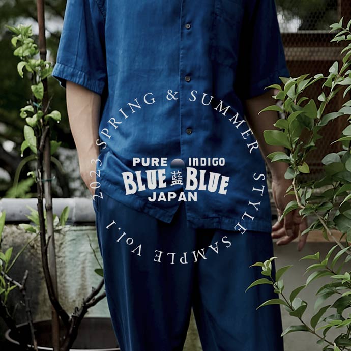 BLUE BLUE JAPAN | ブルーブルージャパン | オオマルグラデーションT