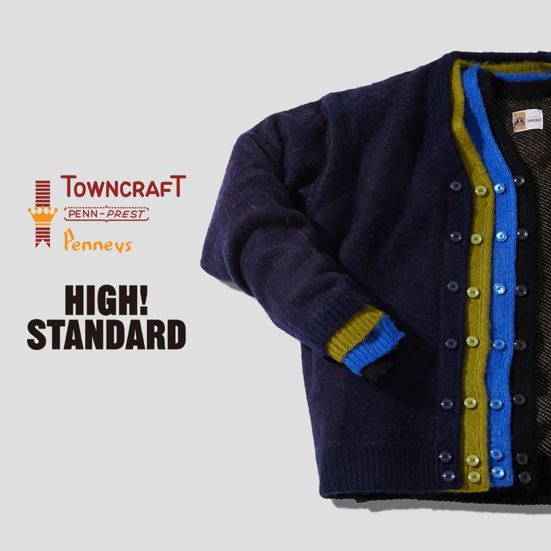 TOWN CRAFT x HIGH!STANDARD SHAGGY CARDIGAN | 聖林公司