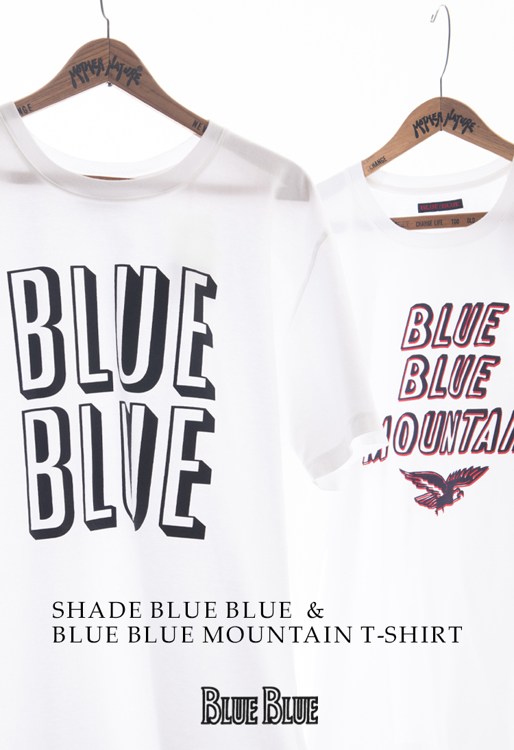 シンプルながら存在感のあるロゴと綺麗な配色が魅力のオリジナルTシャツのご紹介です。ぜひご覧ください | BLUE BLUE | ブルーブルー