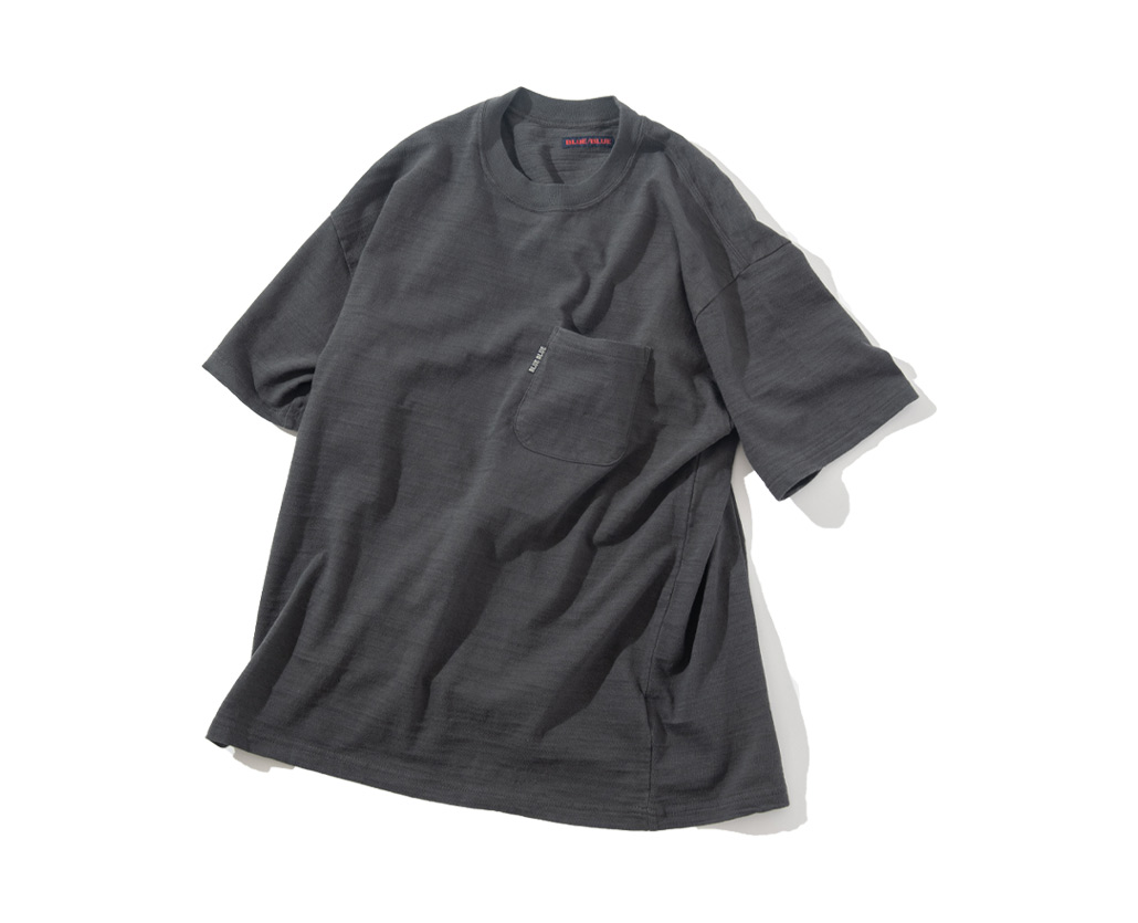 ヘビースラブテンジク クルーネックポケットTシャツ | BLUE BLUE | ブルーブルー