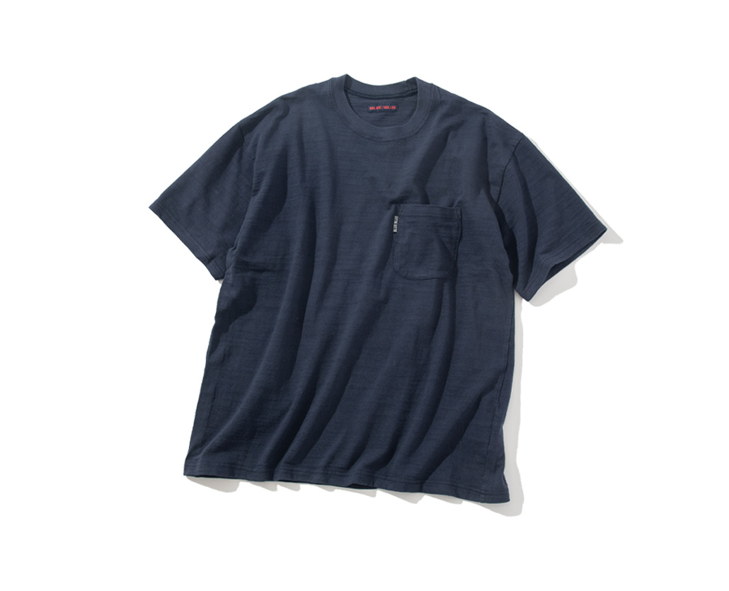 ヘビースラブテンジク クルーネックポケットTシャツ | BLUE BLUE | ブルーブルー