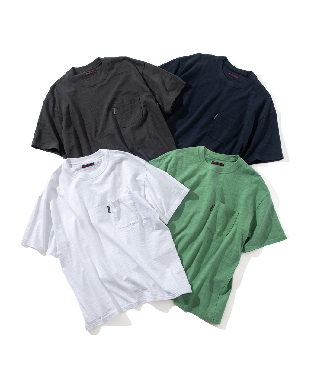 ヘビースラブテンジク クルーネックポケットTシャツ | BLUE BLUE | ブルーブルー