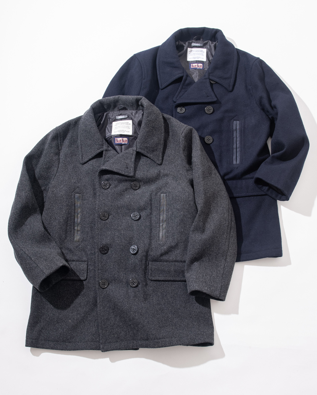 FIDELITY × BLUE BLUE 10BUTTON P-COAT　シルエット | BLUE BLUE | ブルーブルー