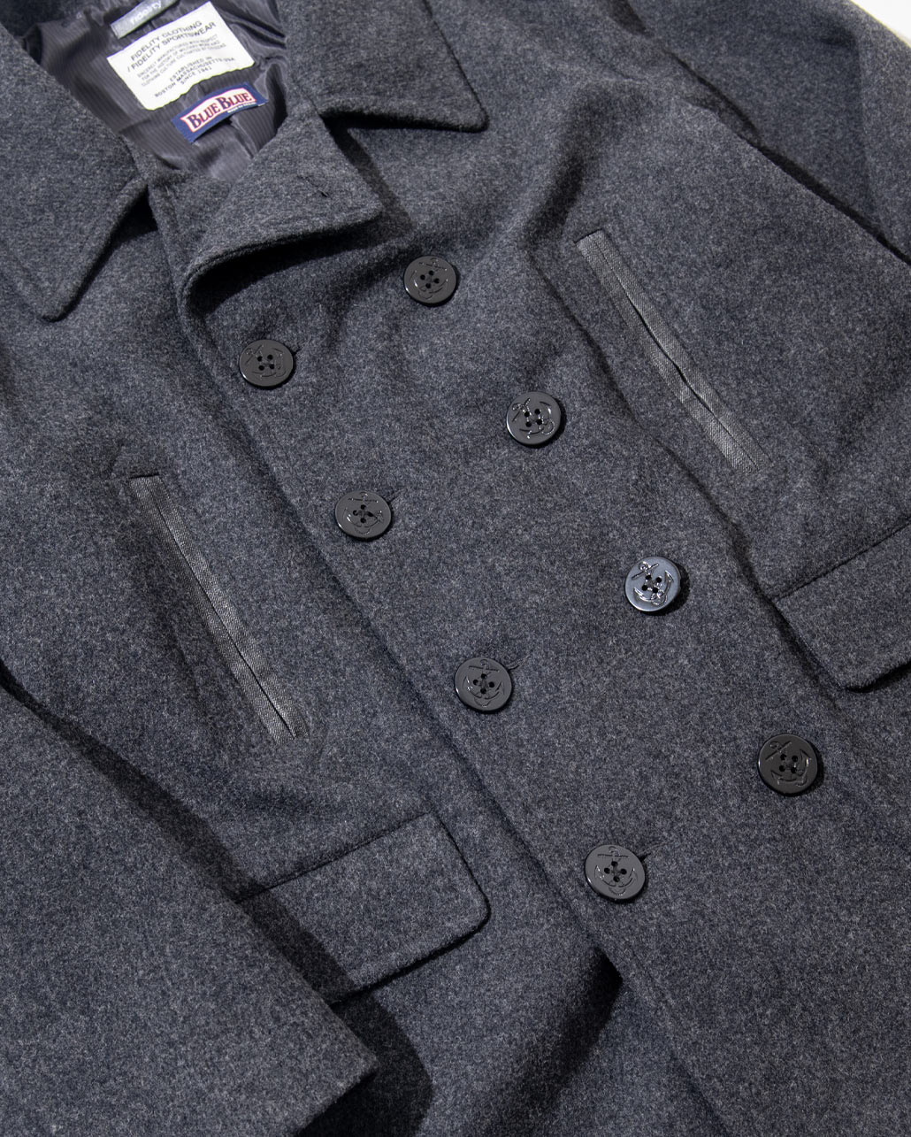 FIDELITY × BLUE BLUE 10BUTTON P-COAT　ディティール  | BLUE BLUE | ブルーブルー