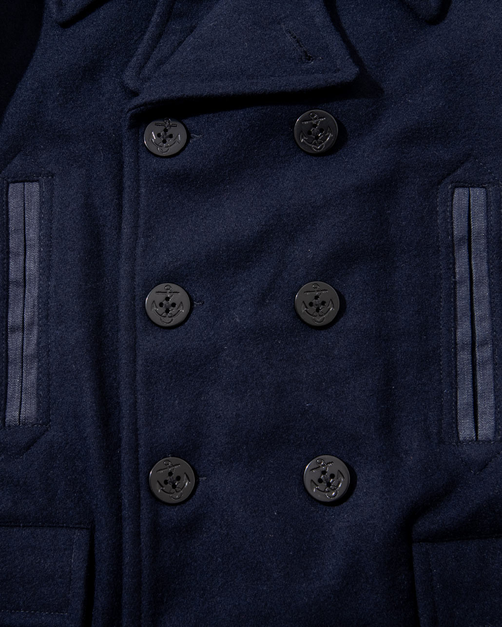 FIDELITY × BLUE BLUE 10BUTTON P-COAT　ディティール  | BLUE BLUE | ブルーブルー