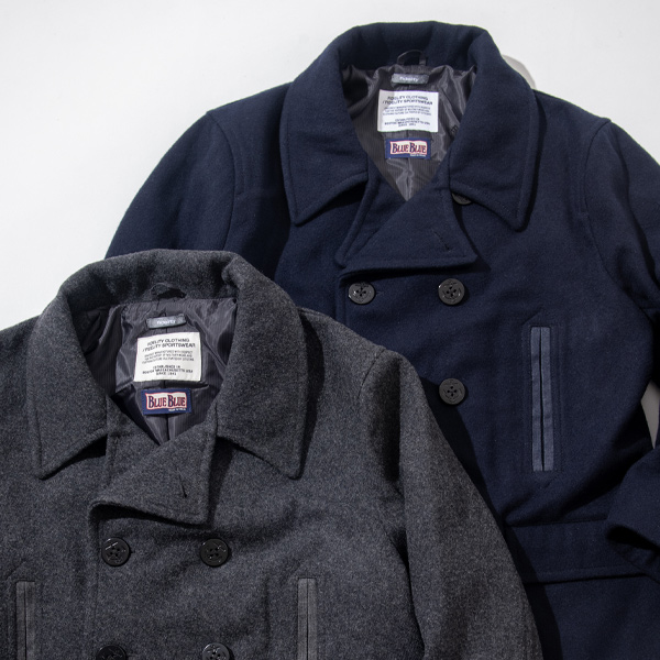 FIDELITY × BLUE BLUE 10BUTTON P-COAT | BLUE BLUE | ブルーブルー