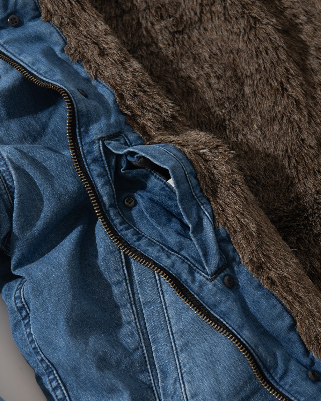 JACQUARD DENIM VINTAGE WASH DECK JACKET　シルエット/ディティール | BLUE BLUE | ブルーブルー