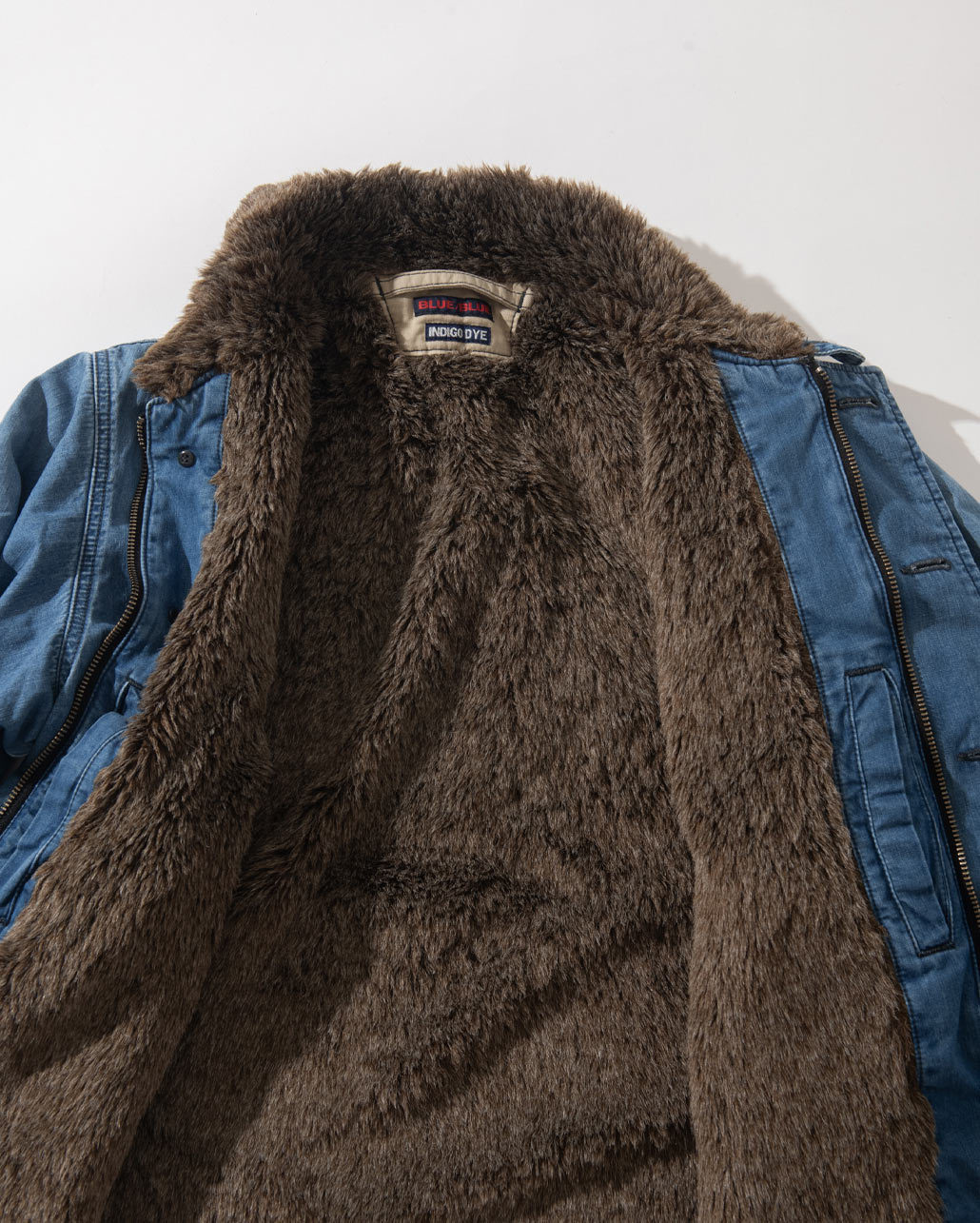 JACQUARD DENIM VINTAGE WASH DECK JACKET　マテリアル | BLUE BLUE | ブルーブルー