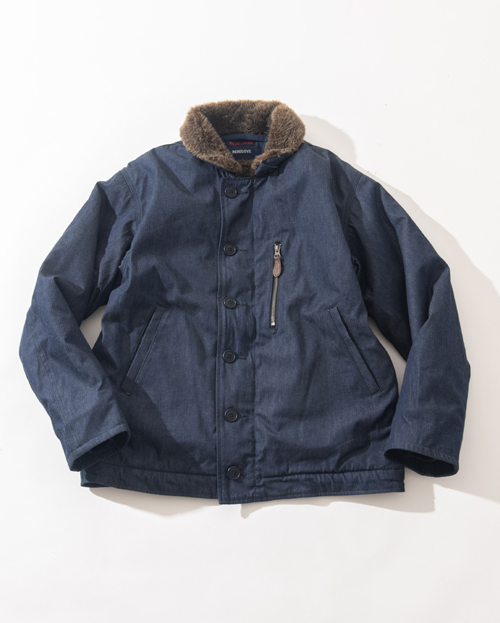 JACQUARD DENIM DECK JACKET　シルエット/ディティール  | BLUE BLUE | ブルーブルー