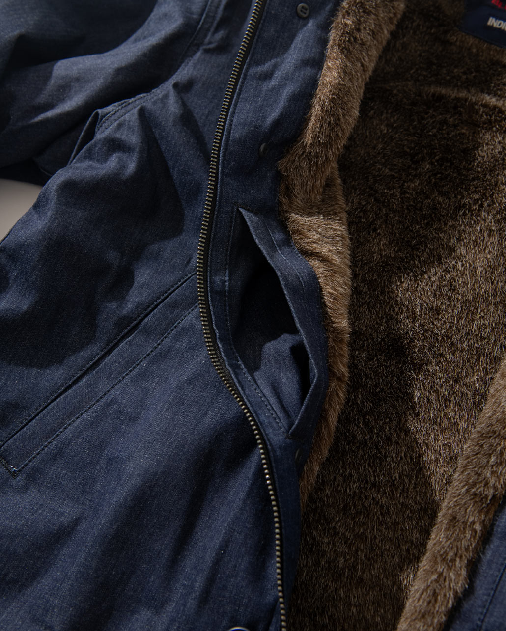 JACQUARD DENIM DECK JACKET　シルエット/ディティール  | BLUE BLUE | ブルーブルー