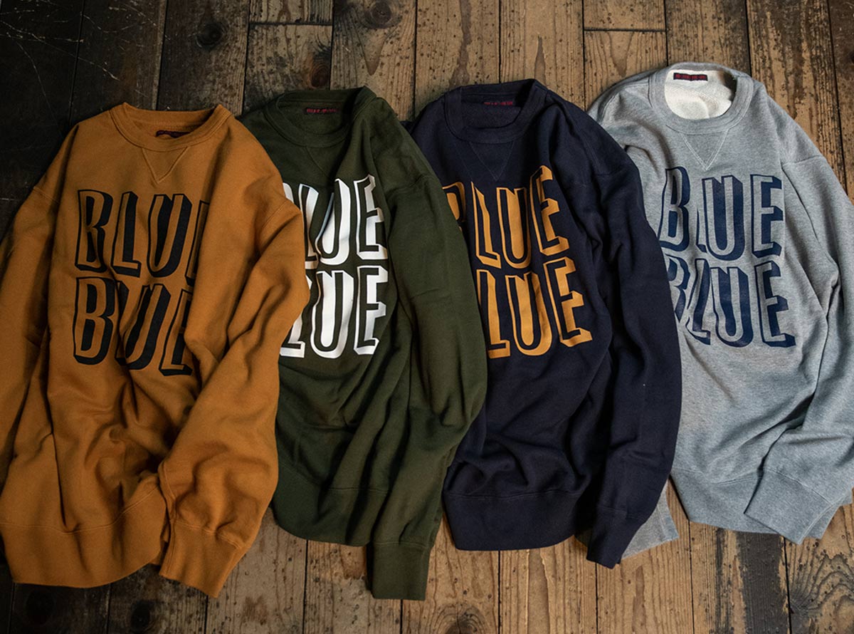 SHADE BB CN SWEAT | BLUE BLUE | ブルーブルー