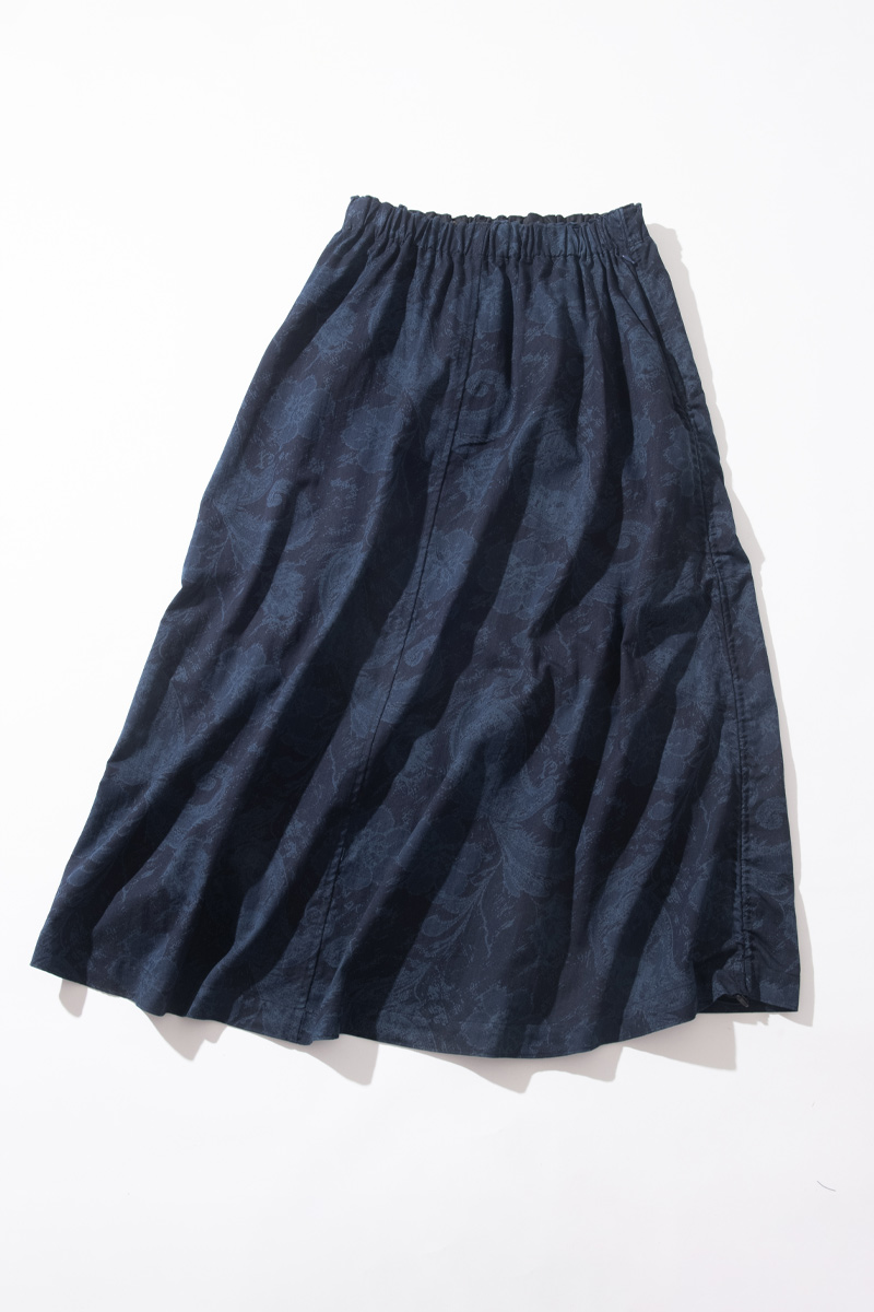 INDIGO NYLON SATIN TUJI GA HANA SERIES | BLUE BLUE JAPAN