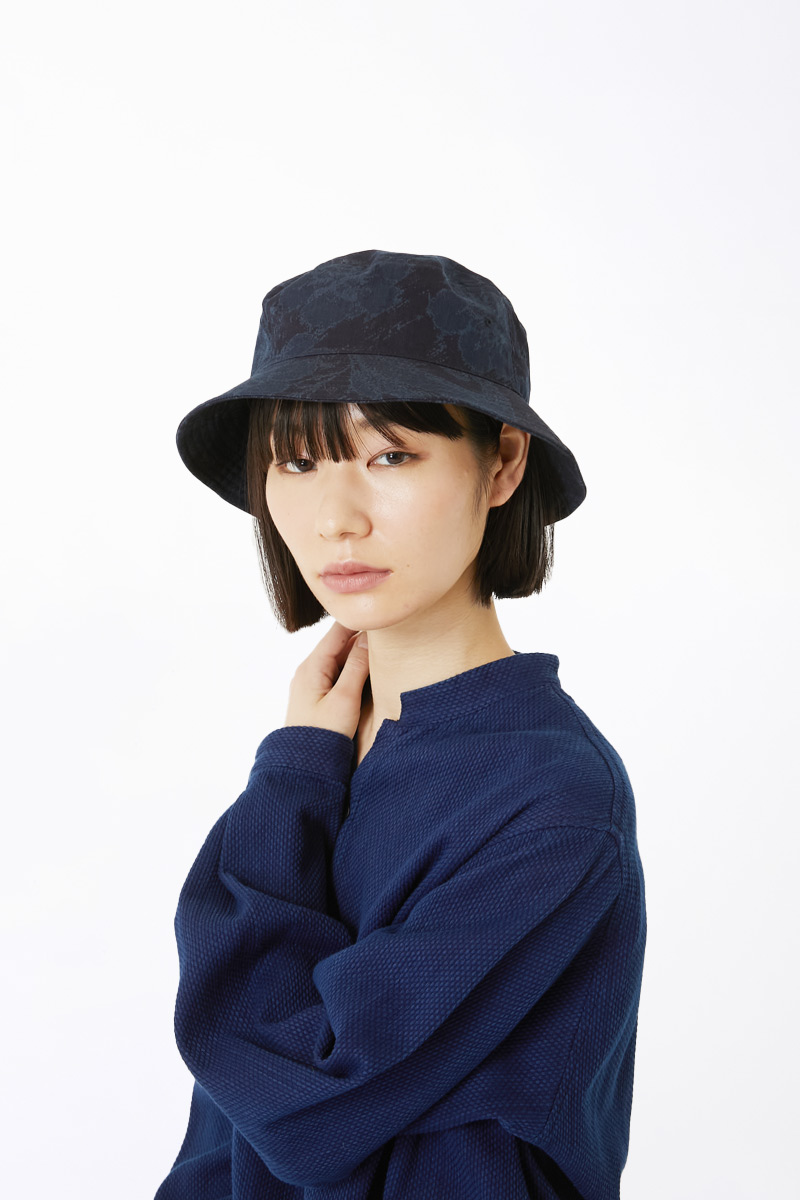 INDIGO NYLON SATIN TUJI GA HANA SERIES | BLUE BLUE JAPAN