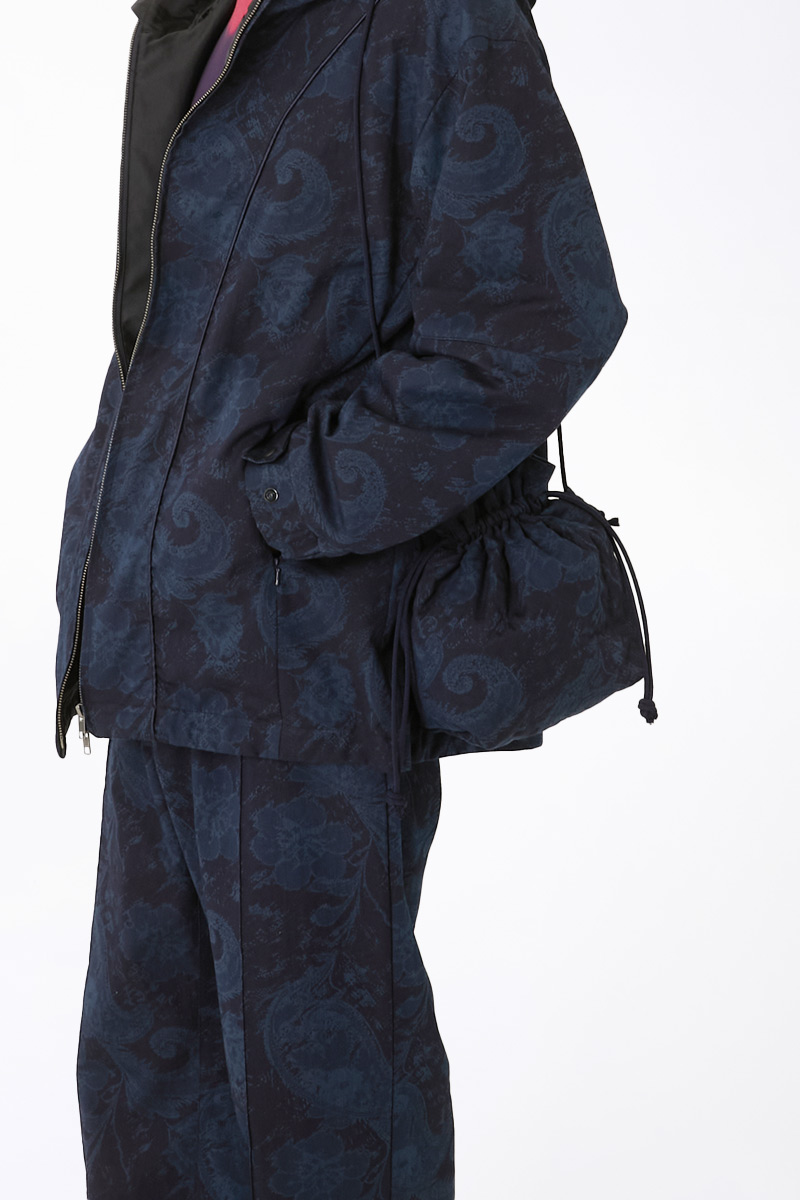 INDIGO NYLON SATIN TUJI GA HANA SERIES | BLUE BLUE JAPAN