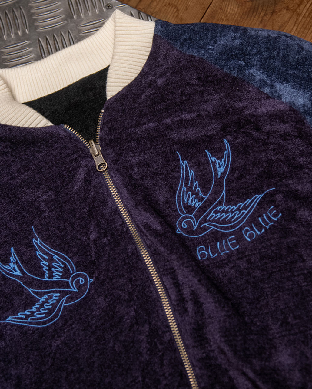 MALL KNIT EMBROIDERY SUKAJAN　シルエット/ディティール | BLUE BLUE | ブルーブルー