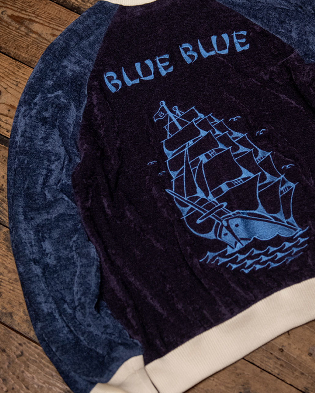 MALL KNIT EMBROIDERY SUKAJAN　シルエット/ディティール | BLUE BLUE | ブルーブルー