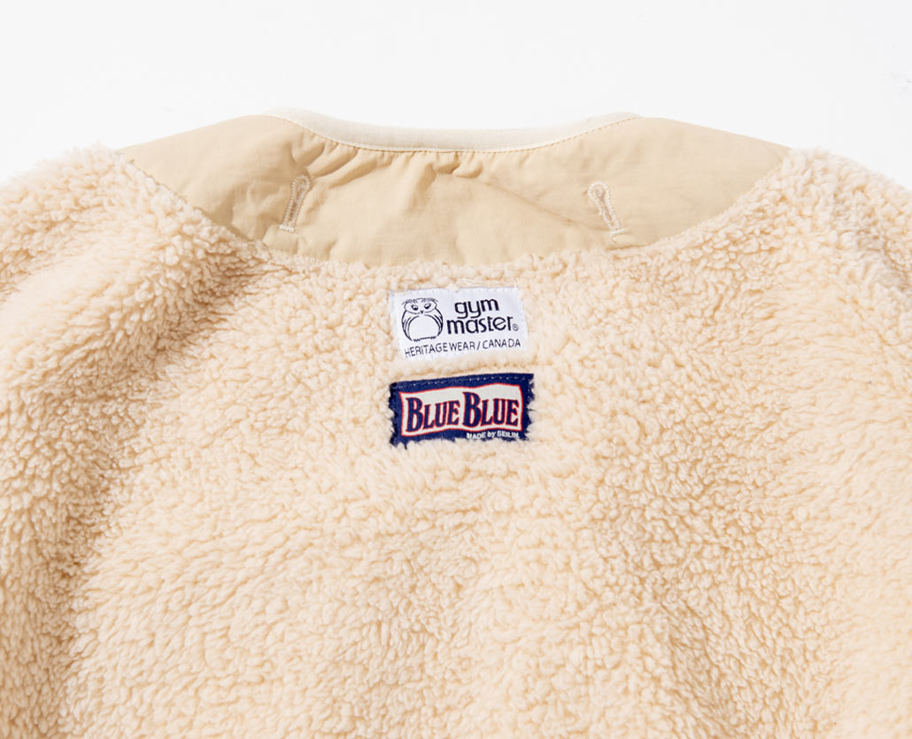 GYMMASTER × BLUE BLUE FLEECE LINER JACKET　ディティール  | BLUE BLUE | ブルーブルー