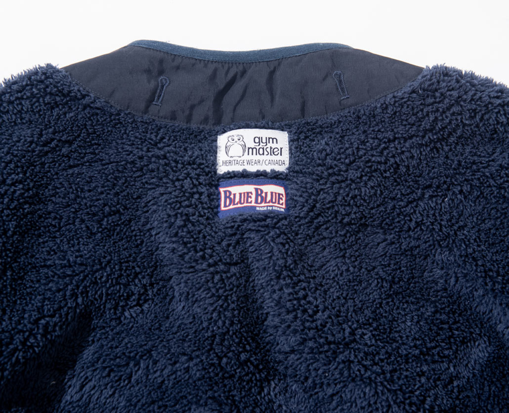 GYMMASTER × BLUE BLUE FLEECE LINER JACKET　ディティール  | BLUE BLUE | ブルーブルー
