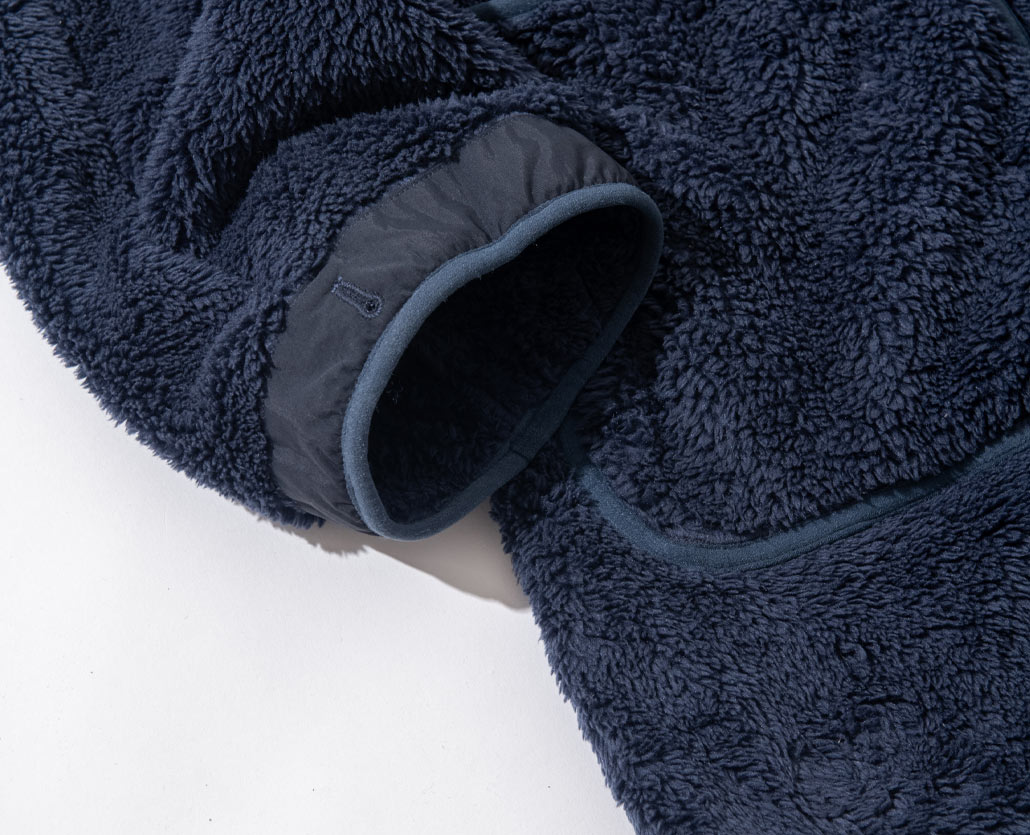 GYMMASTER × BLUE BLUE FLEECE LINER JACKET　ディティール  | BLUE BLUE | ブルーブルー