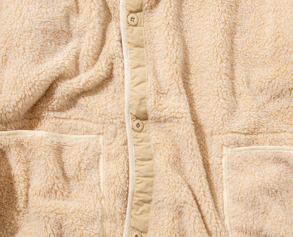 GYMMASTER × BLUE BLUE FLEECE LINER JACKET　ディティール  | BLUE BLUE | ブルーブルー