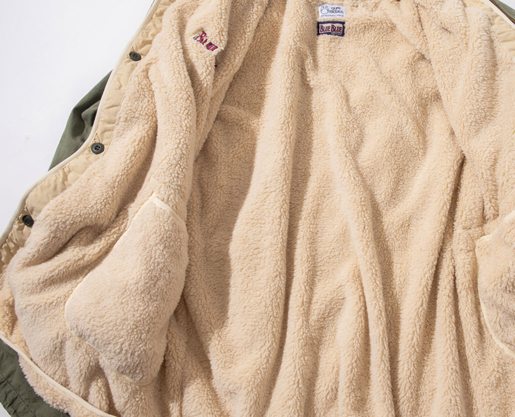 GYMMASTER × BLUE BLUE FLEECE LINER JACKET　エクスクルーシブ | BLUE BLUE | ブルーブルー