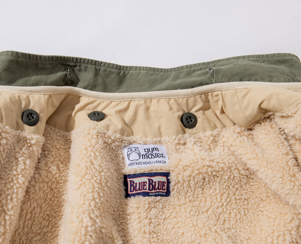 GYMMASTER × BLUE BLUE FLEECE LINER JACKET　エクスクルーシブ | BLUE BLUE | ブルーブルー