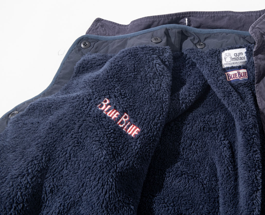 GYMMASTER × BLUE BLUE FLEECE LINER JACKET　エクスクルーシブ | BLUE BLUE | ブルーブルー