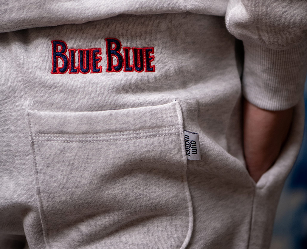 FLEECE LINING SWEAT PANTS | BLUE BLUE | ブルーブルー