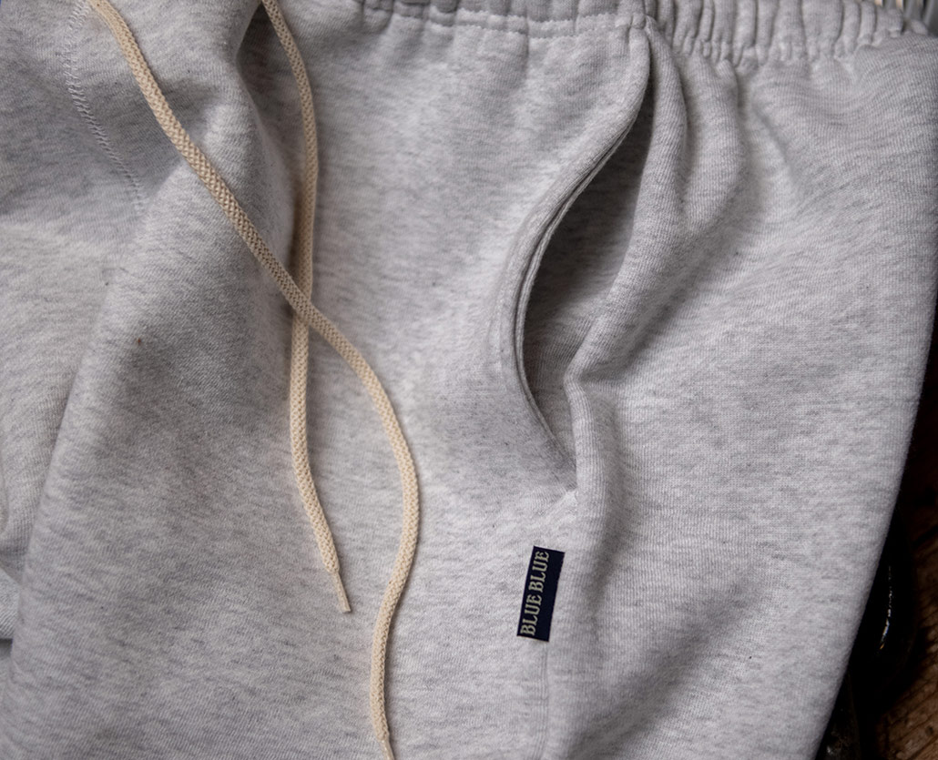 FLEECE LINING SWEAT PANTS | BLUE BLUE | ブルーブルー