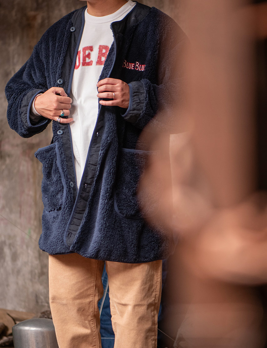 GYMMASTER × BLUE BLUE FLEECE LINER JACKET PREORDER | BLUE BLUE | ブルーブルー