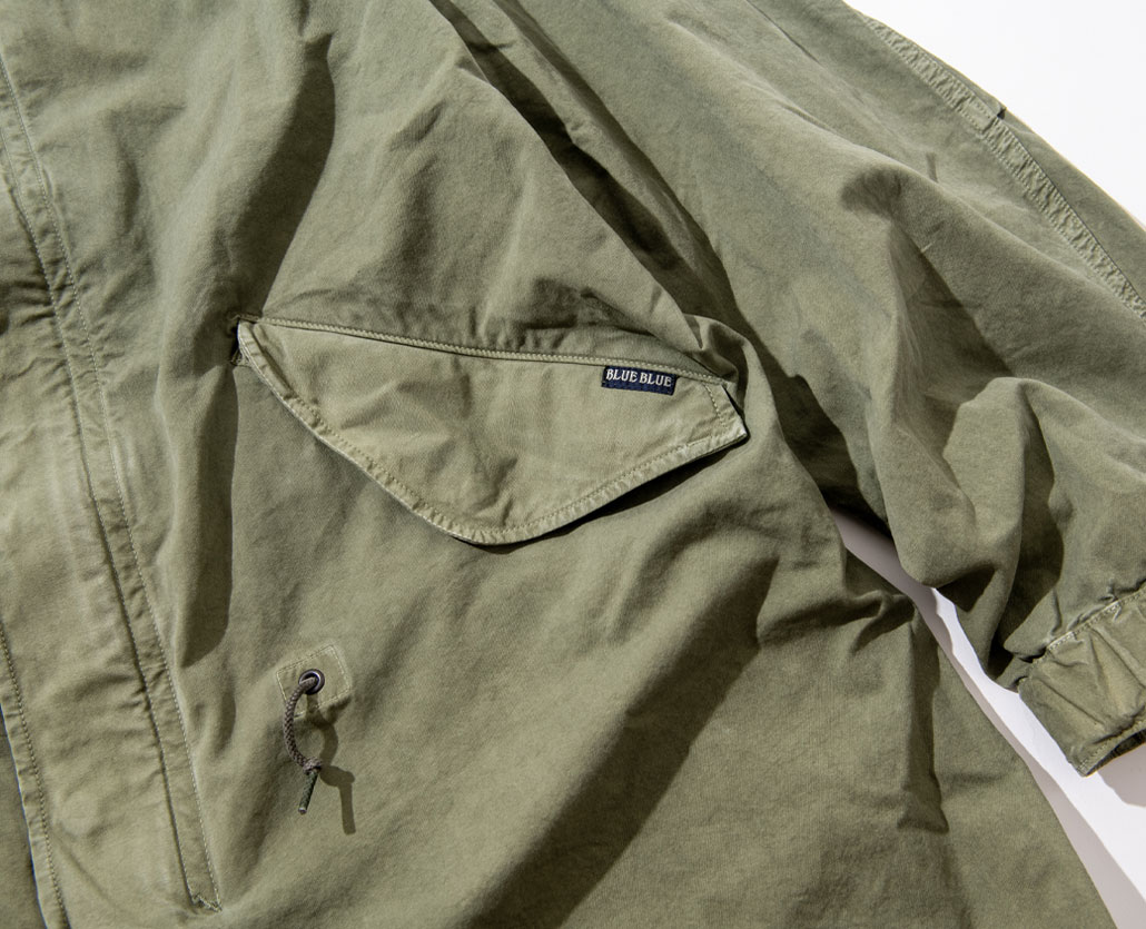 VINTAGE TUSSAR FISHTAIL COAT | BLUE BLUE | ブルーブルー