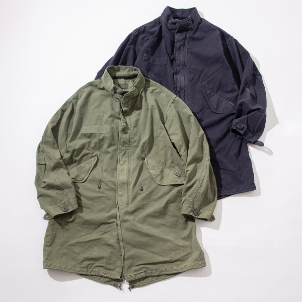 VINTAGE TUSSAR FISHTAIL COAT | BLUE BLUE | ブルーブルー