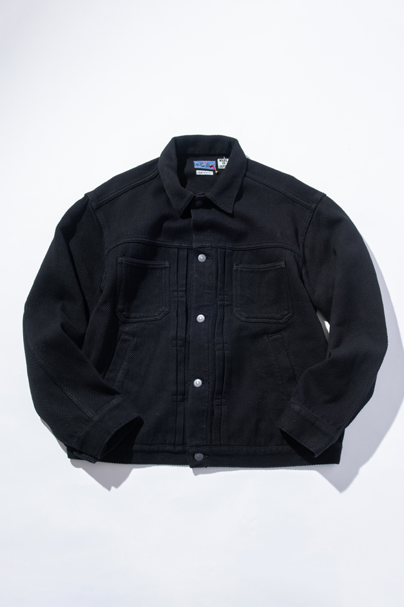 ニジュウオリサシコ ダークブラック トラッカージャケット