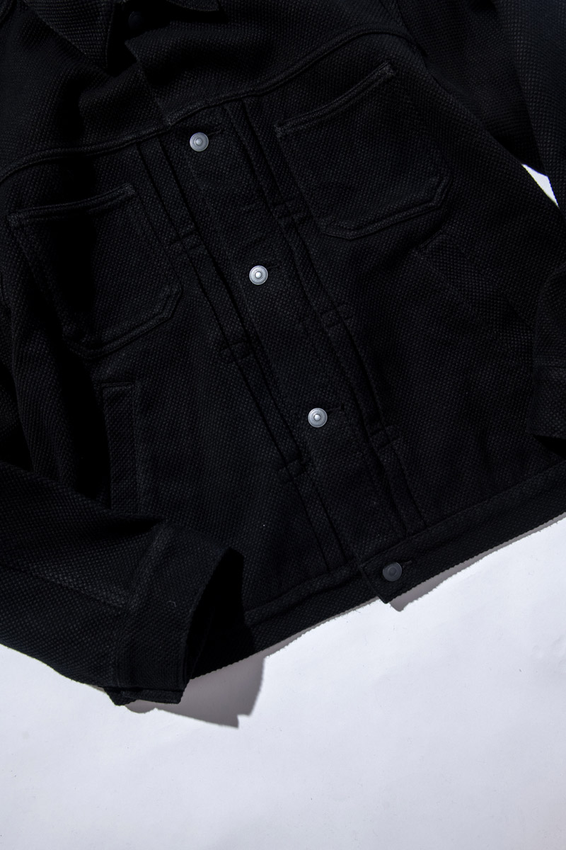 ニジュウオリサシコ ダークブラック トラッカージャケット