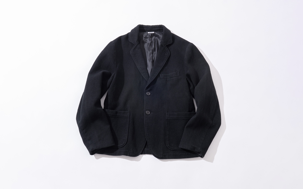 ニジュウオリサシコ ダークブラック テーラードジャケット