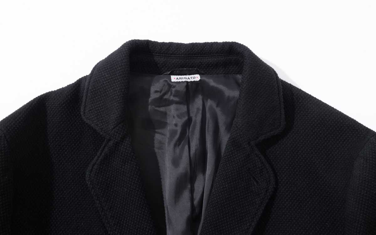 ニジュウオリサシコ ダークブラック テーラードジャケット