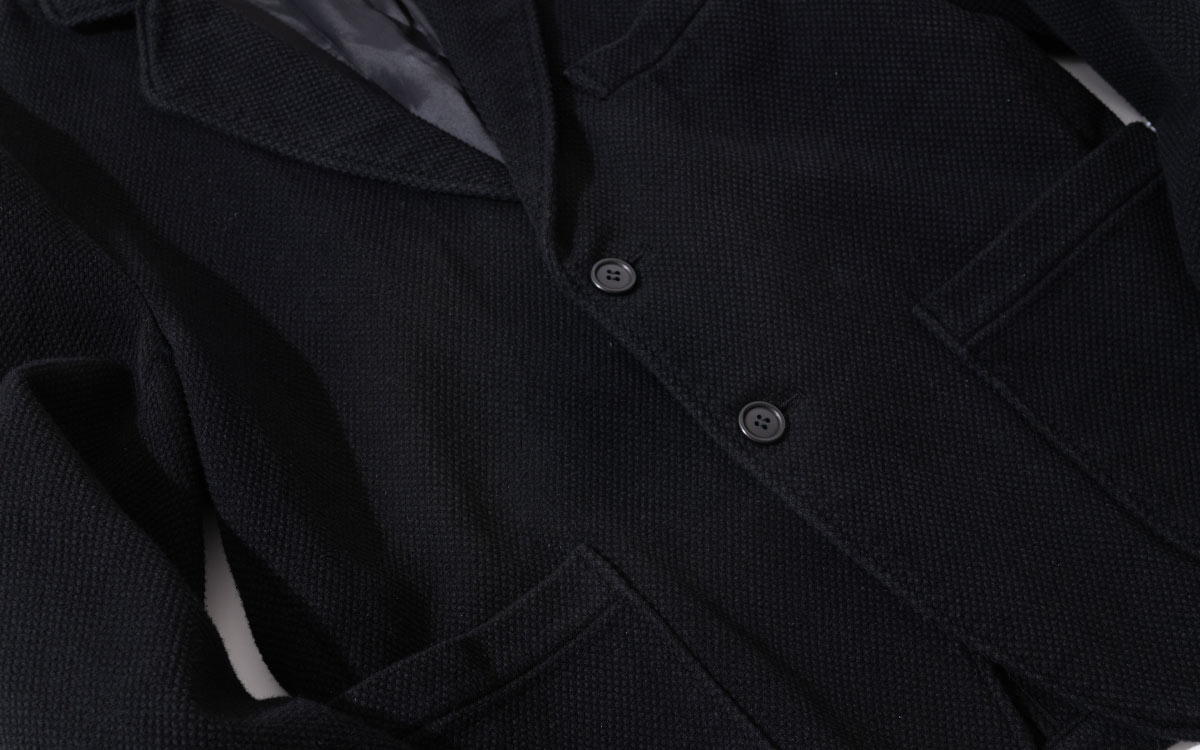 ニジュウオリサシコ ダークブラック テーラードジャケット