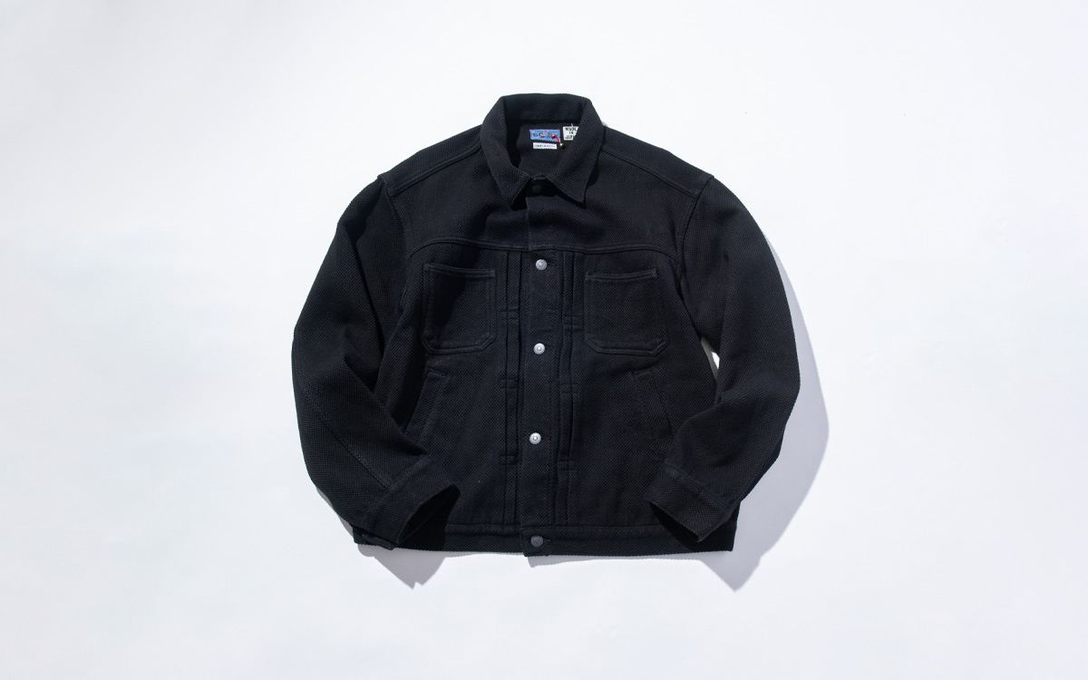 ニジュウオリサシコ ダークブラック トラッカージャケット