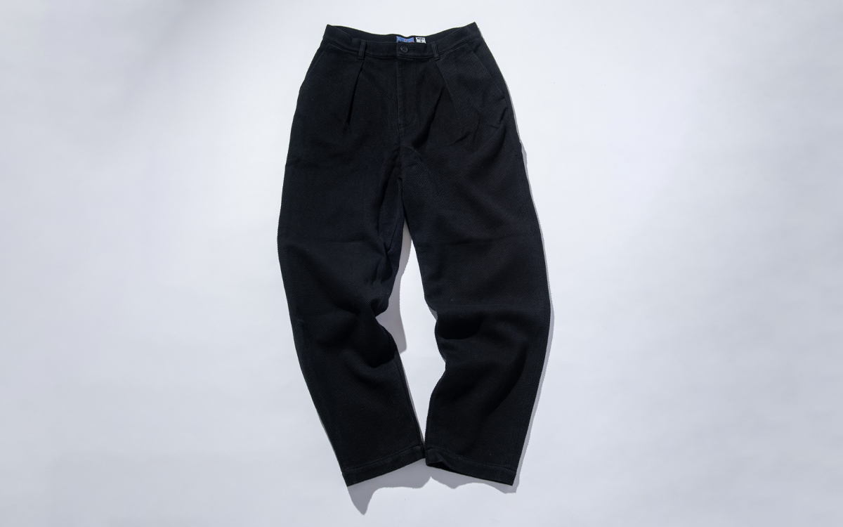 ニジュウオリサシコ ダークブラック トラウザース