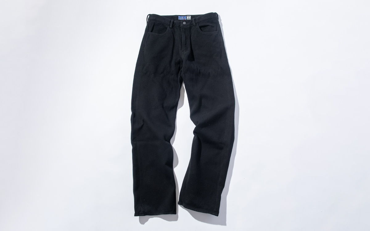 ニジュウオリサシコ ダークブラック ジーンズ