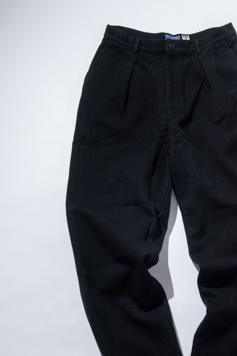 ニジュウオリサシコ ダークブラック トラウザース | BLUE BLUE JAPAN | ブルーブルー ジャパン