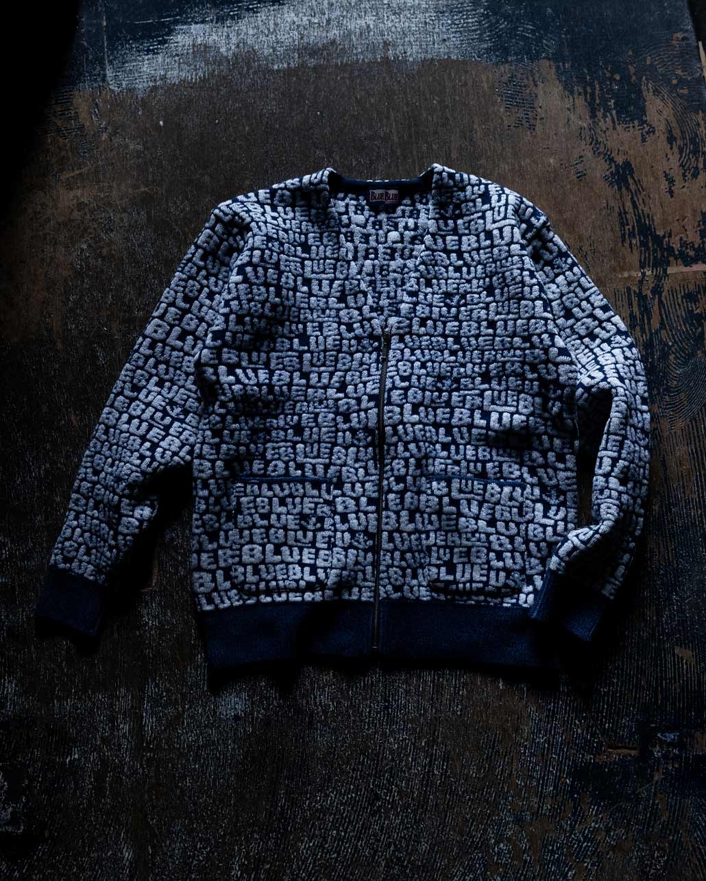 ランダムBLUE ジップカーディガン | BLUE BLUE | ブルーブルー