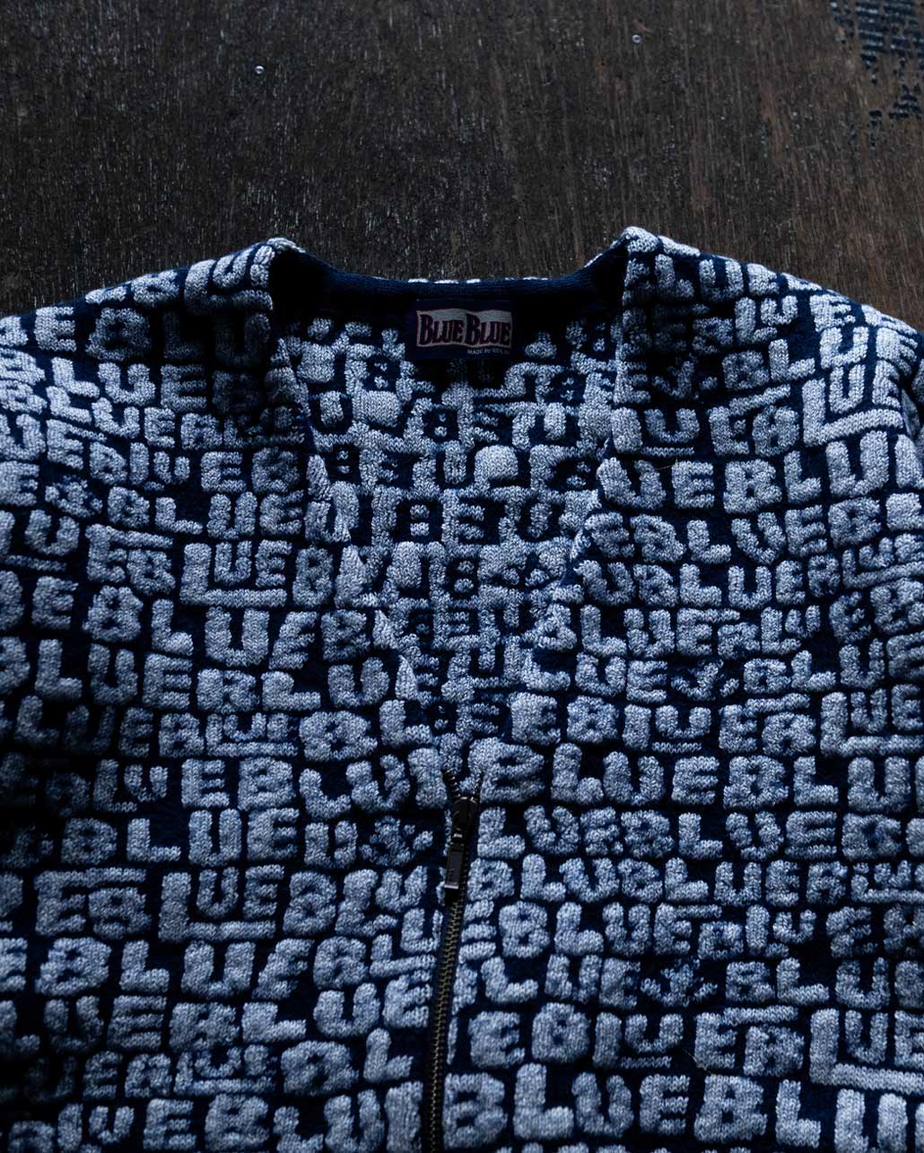 ランダムBLUE ジップカーディガン | BLUE BLUE | ブルーブルー