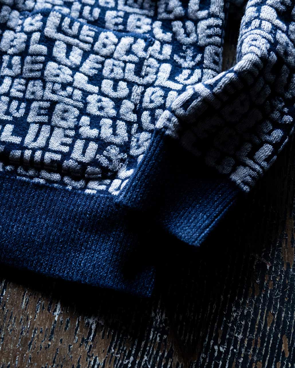 ランダムBLUE ジップカーディガン | BLUE BLUE | ブルーブルー