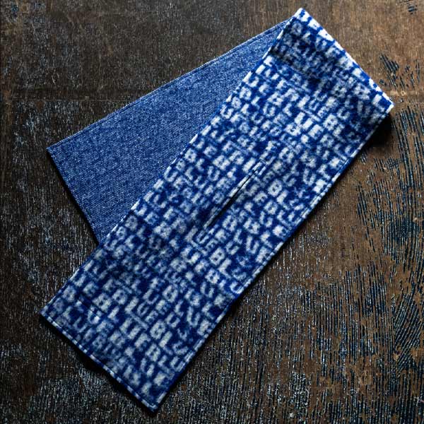 JACQUARD DENIM FISHTAIL COAT | BLUE BLUE | ブルーブルー