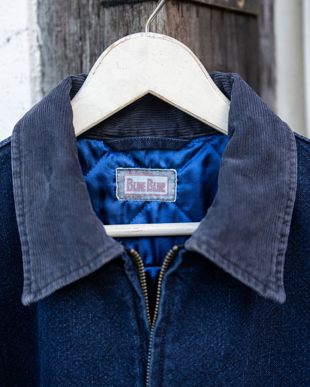 INDIGO DUCK QUILT LINER SHORT ZIP JACKET | BLUE BLUE | ブルーブルー